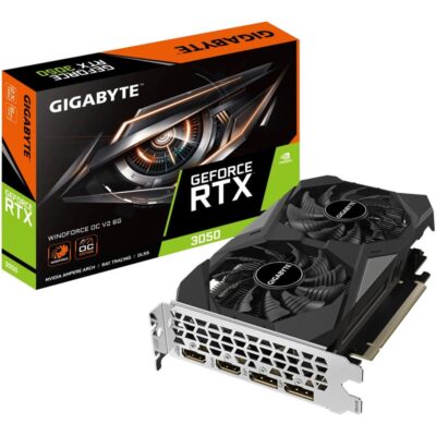 Tarjeta grafica gigabyte rtx 3050 windforce oc v2 6gb gddr6 2 x dp – 2 x hdmi – pci express 4.0
