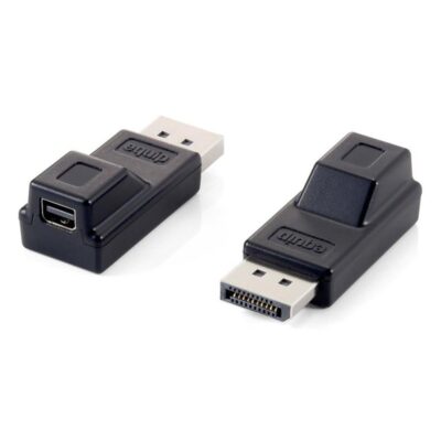 Adaptador displayport a mini dp equip macho – hembra – negro