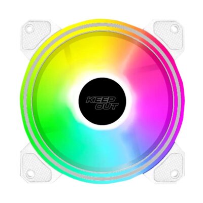 Ventilador caja keep out xfc – 120drw argb 120mm blanco