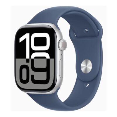Smartwatch apple watch series 10 gps + cell 46mm silver case blue sport band s – m