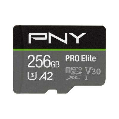 Tarjeta memoria micro sdxc pro elite pny 256gb clase 10 uhs – i u3
