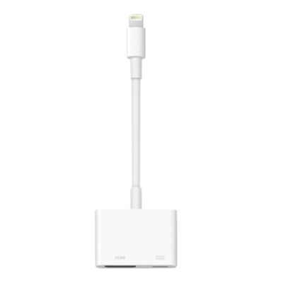 Adaptador lightning a hdmi – lightning apple macho – hembra – blanco