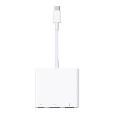 Adaptador usb tipo c a hdmi – usb tipo a – usb tipo c apple macho – hembra – blanco