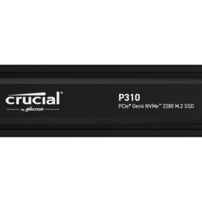Disco duro interno solido ssd crucial p310 1tb m.2 nvme pci express 4.0 heatsink