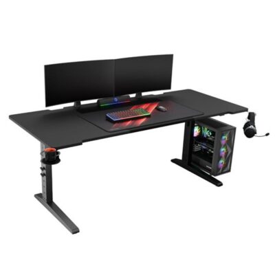 Mesa gaming genesis holm modular 180 rgb negro 180×75 cm