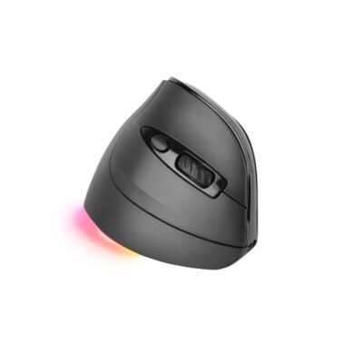 Mouse raton mars gaming ergonomico vertical.rgb inalambrico tri – mode negro