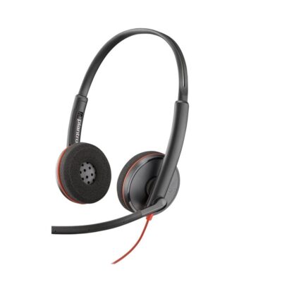 Auriculares poly blackwire 3220 estéreo usb – c + adaptador usb – c – a (bulk)