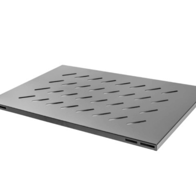 Bandeja fija lanberg 1u 480.5×580 mm hasta 120 kg rack abierto de 19 pulgadas negro