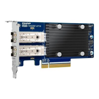 Tarjeta de red qnap qxg – 10g2sf – x710 2x 10 gigabit sfp+