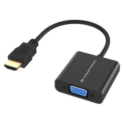 Adaptador hdmi a vga conceptronic 0.25m – macho – hembra – negro
