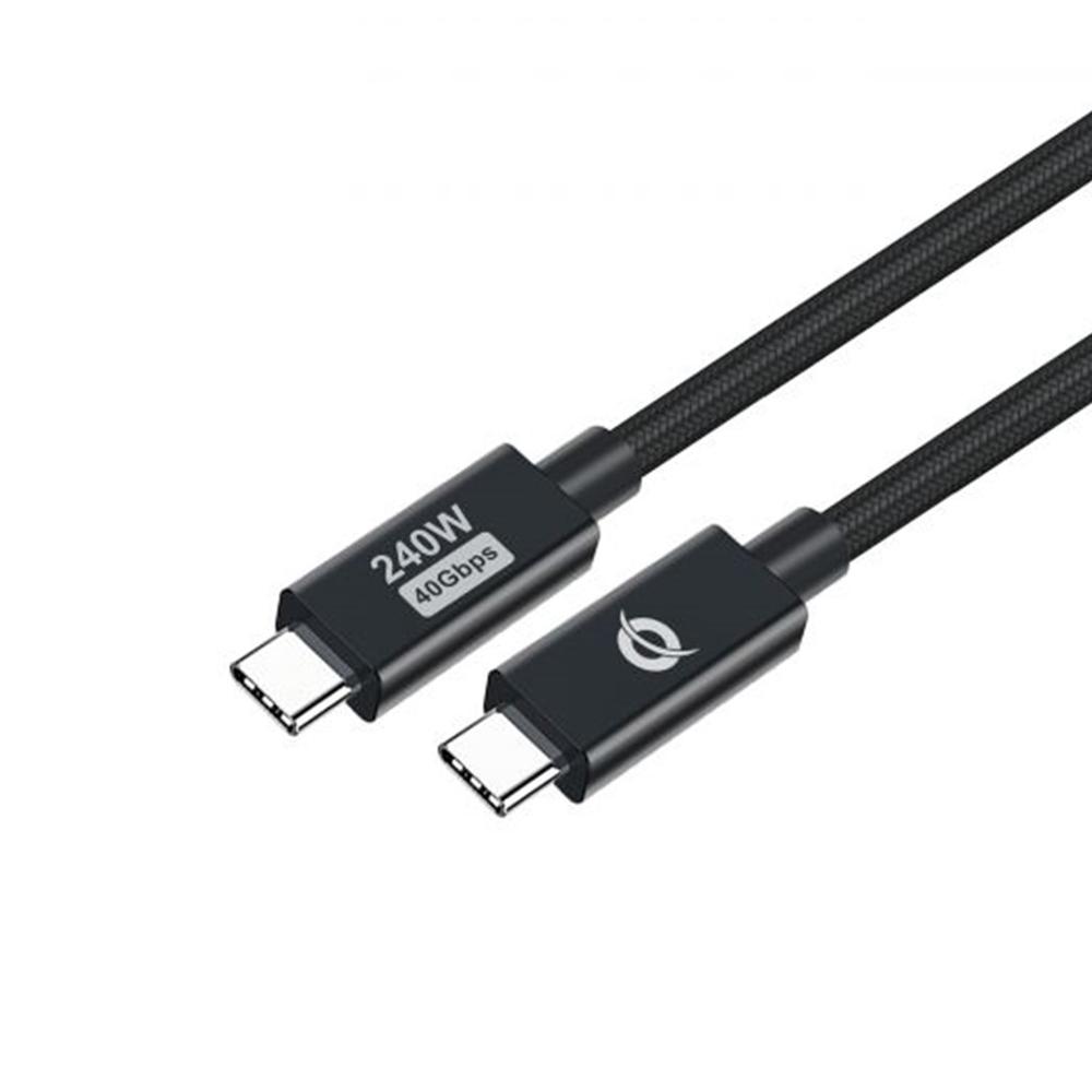 Cable usb - c conceptronic macho - macho 1.2m pd 3.1 240w 48v 5a 480mbps e - mark