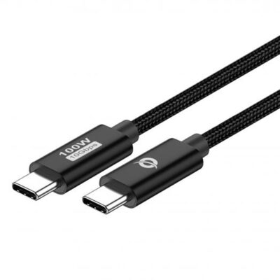 Cable usb – c conceptronic macho – macho 2m usb 3.2 gen 2 100w 20v 5a 10gbps e – mark