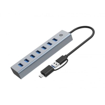 Hub conceptronic hubbies21g usb 3.0 – usb tipo c 7 en 1