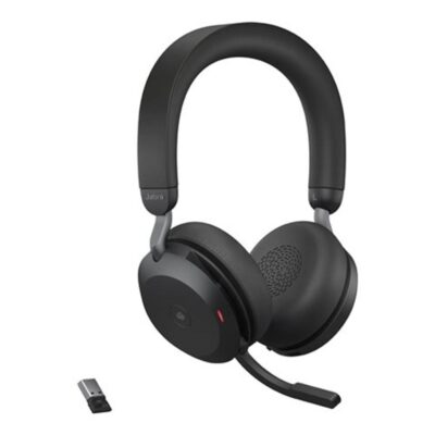 Auriculares jabra evolve2 75 ms stereo inalambrico negro