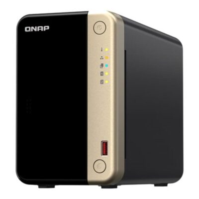 Servidor nas qnap k – ts – 264 – 8g+2xmn10ada600s 2 bahias 8gb gigabit ethernet