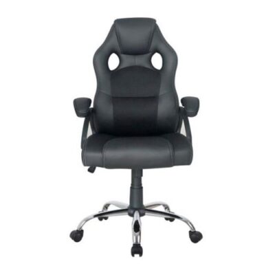 Silla de oficina equip 651016 negra respaldo acolchado ergonomica