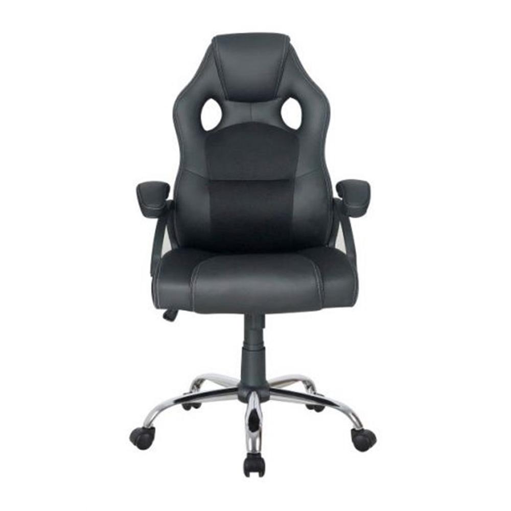 Silla de oficina equip 651016 negra respaldo acolchado ergonomica
