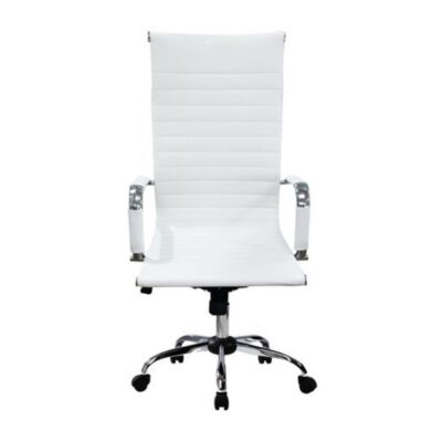 Silla de oficina equip 651017 blanca ergonomica respaldo alto