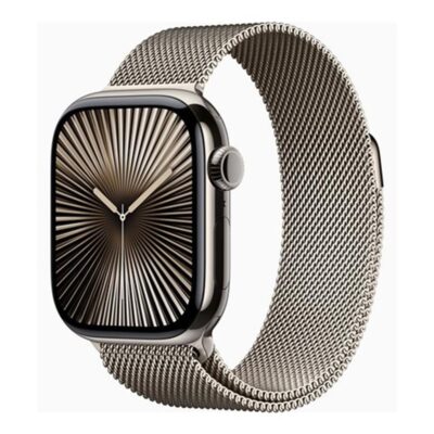 Smartwatch apple watch series 10 gps + cell 42mm natural titanium milanese loop m – l
