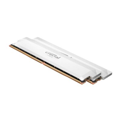 Memoria ram ddr5 32gb 2x16gb crucial pro white – udimm – 6000 mhz – pce 48000 – 1.35v