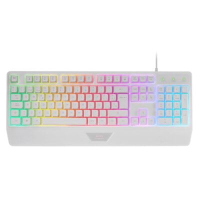 Teclado mars gaming mk124 blanco
