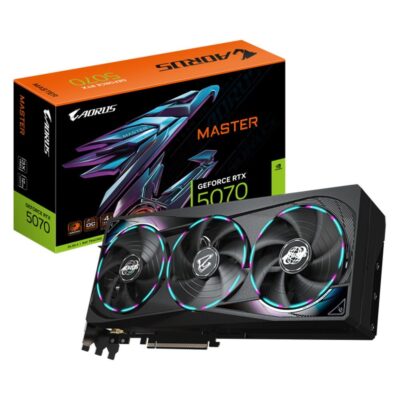 Tarjeta grafica gigabyte rtx 5070 aorus master 12gb negro gddr7
