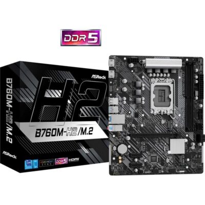 Placa base asrock b760m – h m.2 lga1700 matx
