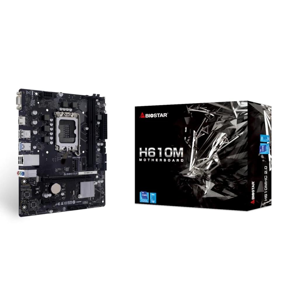 Placa base biostar h610mhc 2.0 lga1700 ddr4 matx