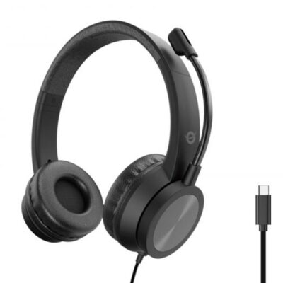 Auriculares conceptronic polona05bc usb – c negro