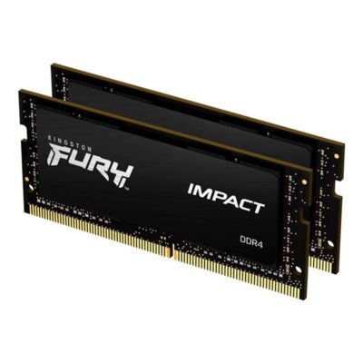 Memoria ram ddr4 64gb 2x32gb kingston – 3200mhz – pc4 – 25600 – fury impact – cl20 – 1.2v – sodimm