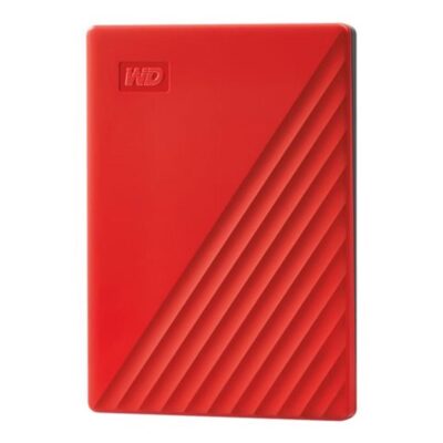 Disco duro externo hdd wd western digital 2tb my passport usb 3.2 rojo