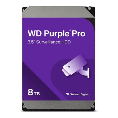 Disco duro interno hdd wd western digital purple pro wd8002purp 8tb 3.5 pulgadas sata 6gb – s 7200rpm 256mb