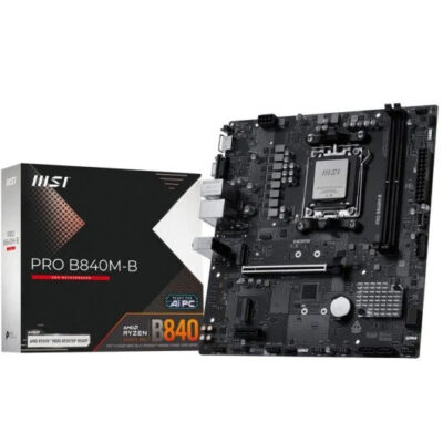 Placa base msi am5 pro b840m – b ddr5 matx