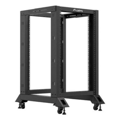 Armario lanberg abierto rack 19 pulgadas 18u – 600×800 negro