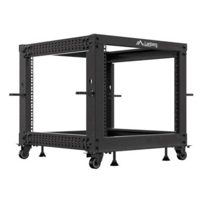 Armario lanberg abierto rack 19 pulgadas 9u – 600×600 negro
