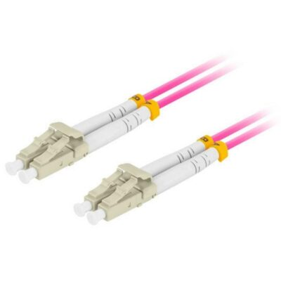 Cable fibra optica lanberg multi lc – upc – lc – upc duplex om4 50 – 125 lszh vi – 0.5m
