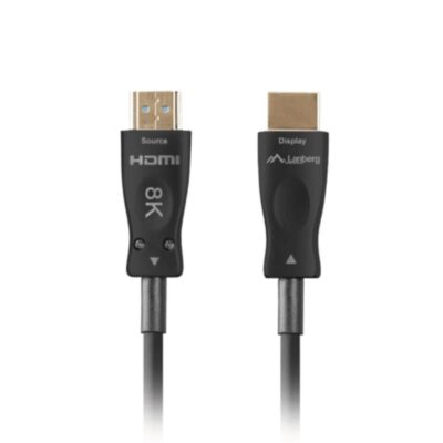 Cable hdmi aoc lanberg v2.1 m – m optico activo 8k 60hz 40m negro