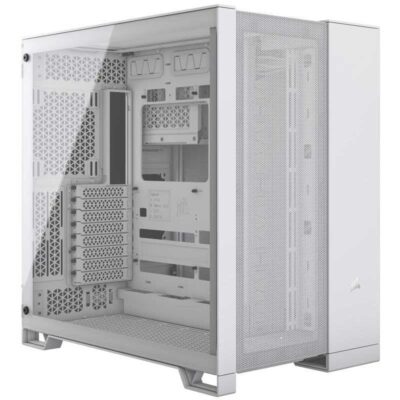 Caja ordenador gaming corsair 6500d airflow atx cristal templado blanco