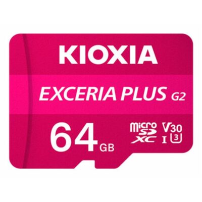 Tarjeta memoria micro sd kioxia 64gb exceria plus g2 w – adaptador