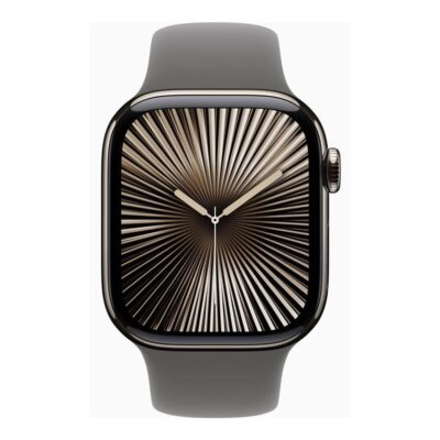 Smartwatch apple watch series 10 gps + cell 42mm natural titanium m – l