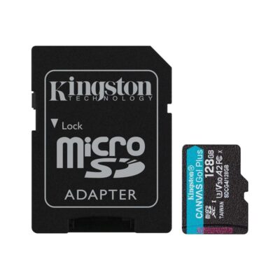 Tarjeta memoria micro secure digital sd xc 128gb kingston canvas go! plus clase 10 uhs – i u3 + adaptador sd