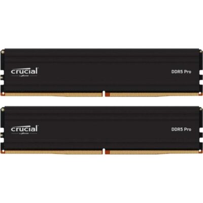 Memoria ram ddr5 128gb 2x64gb crucial pro – udimm – 5600 mhz – pc5 44800 – cl46