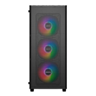 Caja ordenador gaming unykach mir 100 atx argb cristal templado negro