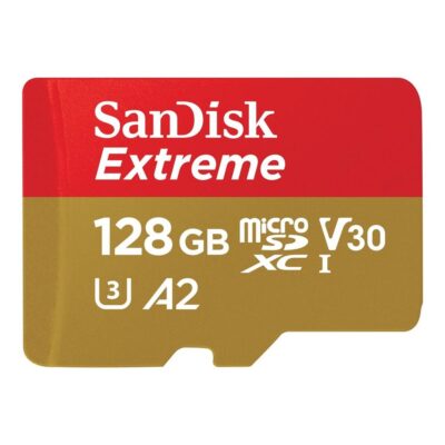 Tarjeta memoria micro secure digital 128gb sandisk extreme clase 10 uhs – i u3 + adaptador