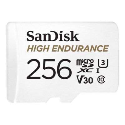 Tarjeta memoria micro secure digital sdxc sandisk high endurance – 256gb – clase 10 – sdxc