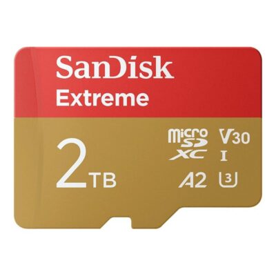 Tarjeta memoria micro secure digital 2tb sandisk extreme clase 10 uhs – i u3 + adaptador