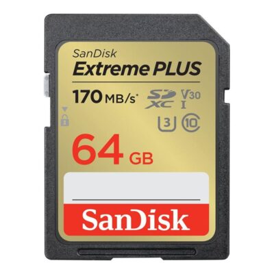 Tarjeta memoria secure digital sdxc 64gb sandisk extreme plus clase 10 uhs – i u3