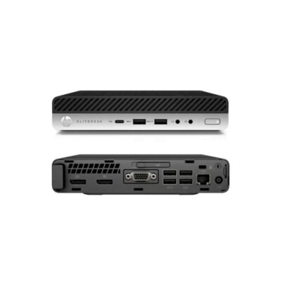 Ordenador reacondicionado mini hp elitedesk 400 g3 – i5 – 6th – 8gb – 256gb nvme – win 10 pro – sin cable trebol