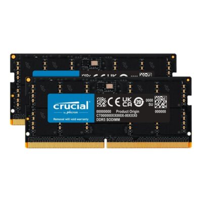 Memoria ram ddr5 64gb 2x32gb crucial – sodimm – 4800 mhz – pce – 38400 – cl40