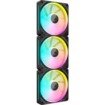 Ventilador caja corsair lx120 icue link rgb 3x 120mm negro
